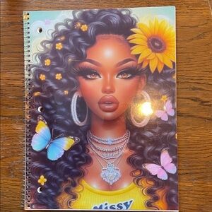 One of a kind african American themed notebook 🧩